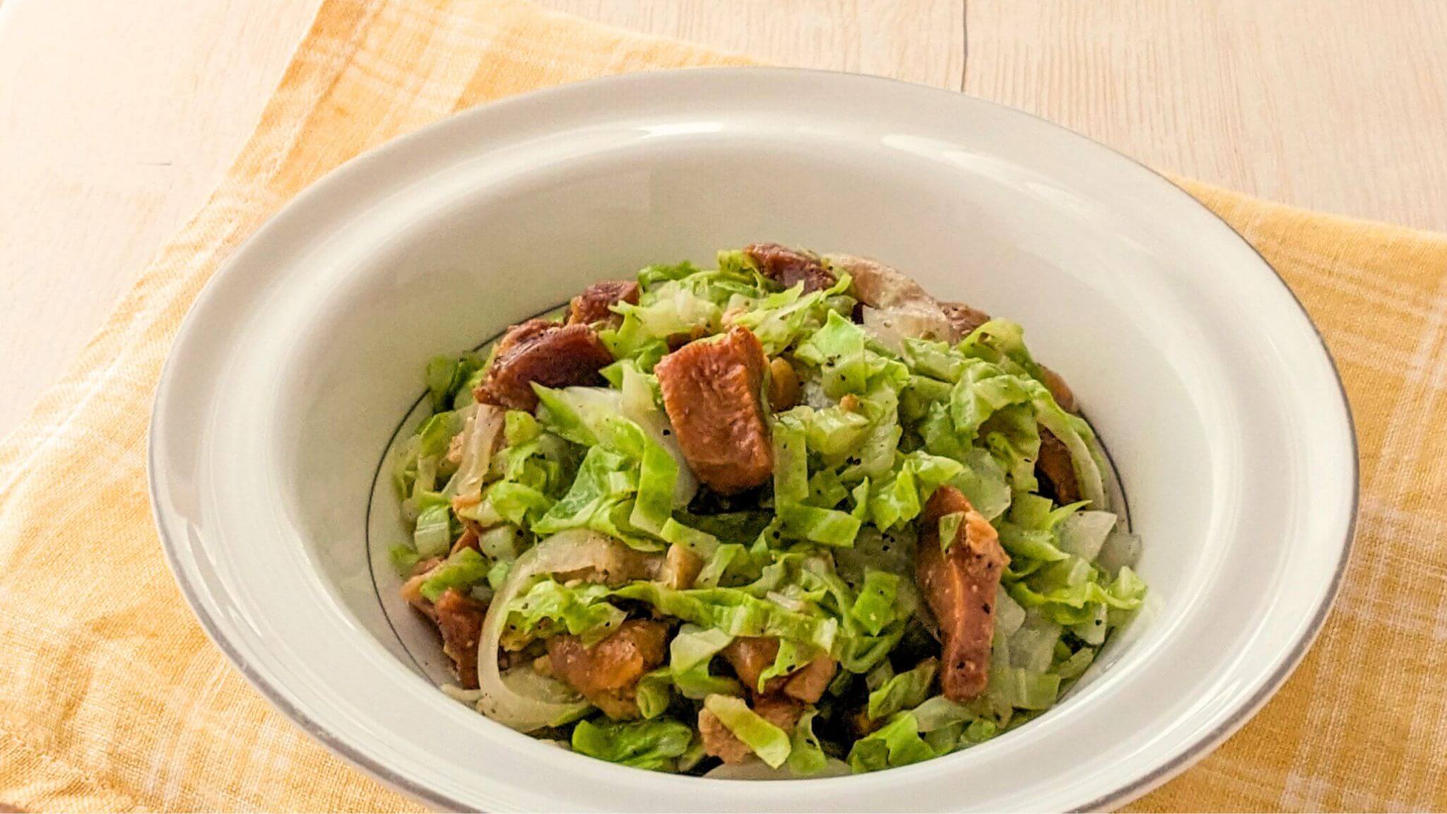 【レシピ】春野菜と焼き鳥缶の酢こしょう和え