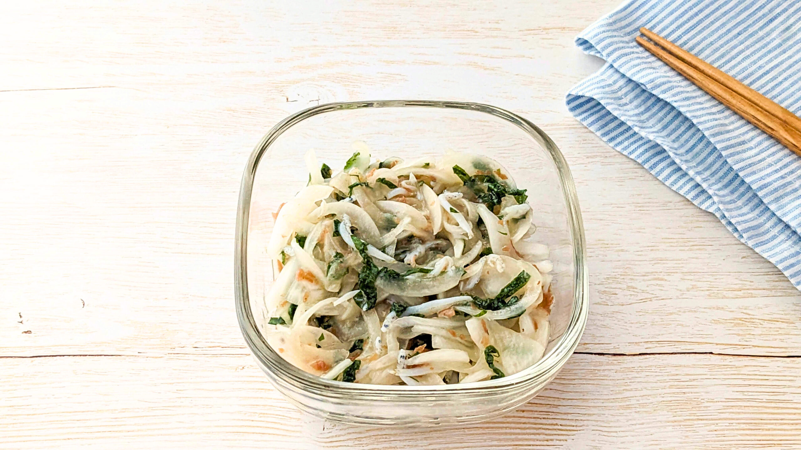 【レシピ】新玉ねぎとしらすの梅マリネ