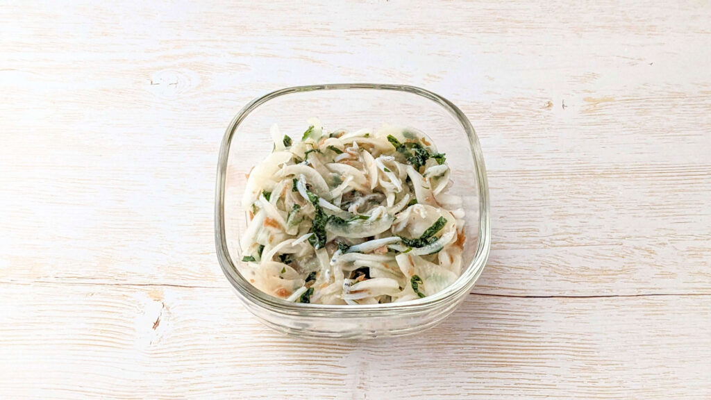 【レシピ】新玉ねぎとしらすの梅マリネ